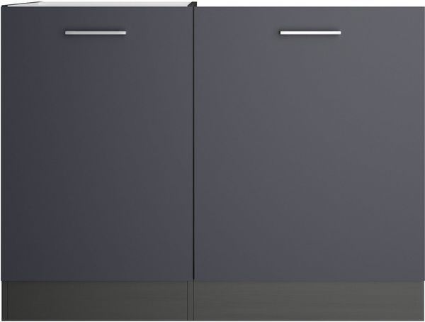KOCHSTATION Spülenschrank KS-Milan Spülzentrum 110 cm, matte oder hochglänzende Fronten