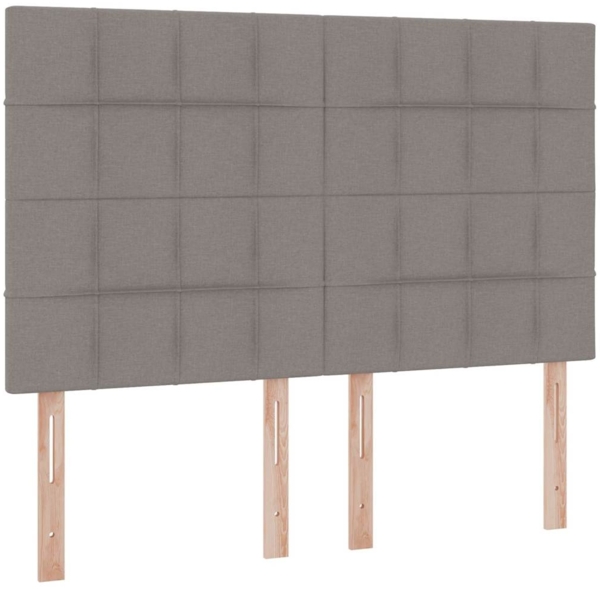 vidaXL Aufbewahrungsbett mit Matratze Taupe 140x200 cm Kunstleder 3371787 Bild 8