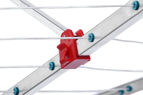 PROREGAL® Wäschespinne Wäschespinne Vento 12 windsichere Halter Aluminium Hx⌀ 170x300cm