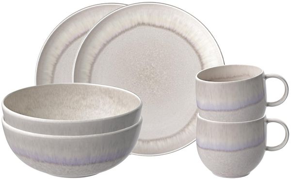 like. by Villeroy & Boch Perlemor Sand Frühstücks-Set 6-teilig