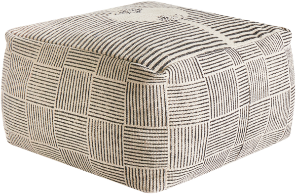 Pouf LUTZ Baumwolle Grau