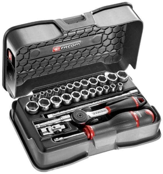 Facom Steckschluessel-Set 1/4 R. 161B, 34-tlg