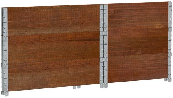 vidaXL Pflanzkasten Braun 80x60 cm Massivholz Kiefer 3295422 Bild 6