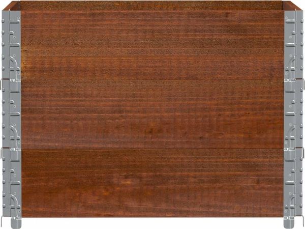 vidaXL Pflanzkasten Braun 80x60 cm Massivholz Kiefer 3295422 Bild 3