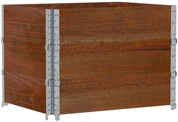 vidaXL Pflanzkasten Braun 80x60 cm Massivholz Kiefer 3295422 Bild 5