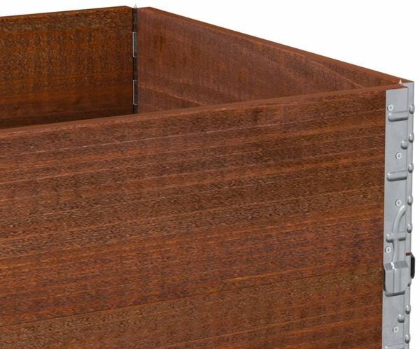 vidaXL Pflanzkasten Braun 80x60 cm Massivholz Kiefer 3295422 Bild 7