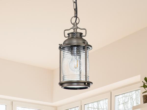 Elstead Ashland Bay Pendelleuchte brünierte bronze E27 IP44 154mm dimmbar