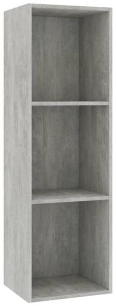 vidaXL Bücherregal/TV-Schrank Betongrau 36x30x114 cm Holzwerkstoff 800139