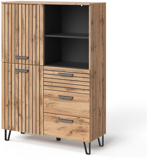 Garderobe Amber Eiche Wotan 100 x 142 cm Vicco