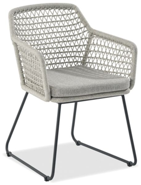 2er Set Lido Dining Sessel grau