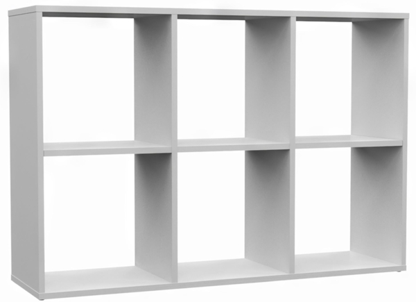 Selsey 'Malax' Offenes Standregal, 6 Fächer, Weiß, 75 x 110 x 30 cm