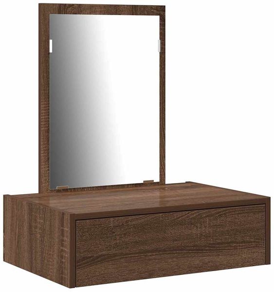 vidaXL Schminktisch mit Schubladen Braun 60 x 40 x 70 cm Holzwerkstoff 865196