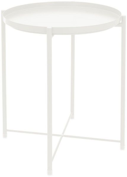 ML-DESIGN Beistelltisch Wohnzimmertisch klappbar stabil & standsicher mit abnehmbarem Tablett, Couchtisch aus Metall Nachttisch Sofatisch Nachttisch Kaffeetisch