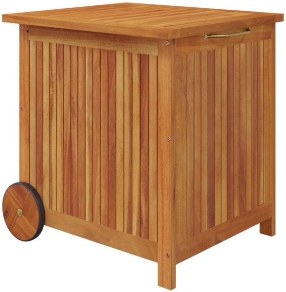 vidaXL Gartentruhe mit Rollen 60x50x58 cm Massivholz Akazie 319710