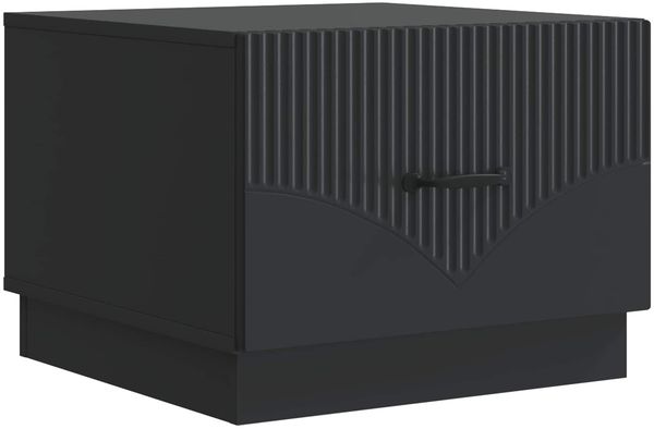vidaXL Couchtisch mit Schubladen Schwarz 49 x 50 x 37 cm Holzwerkstoff 895426