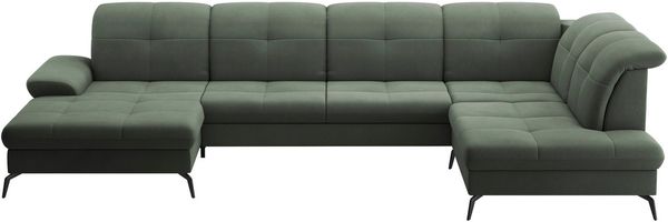 sit&more Wohnlandschaft Amica, U-Form, inkl. Sitztiefenverstellung und Armteilverstellung, wahlweise mit Kopfteilverstellung, Bettfunktion und Bettkasten