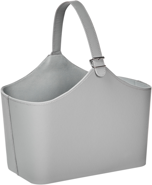 Aufbewahrungskorb ELAM Kunstleder Grau