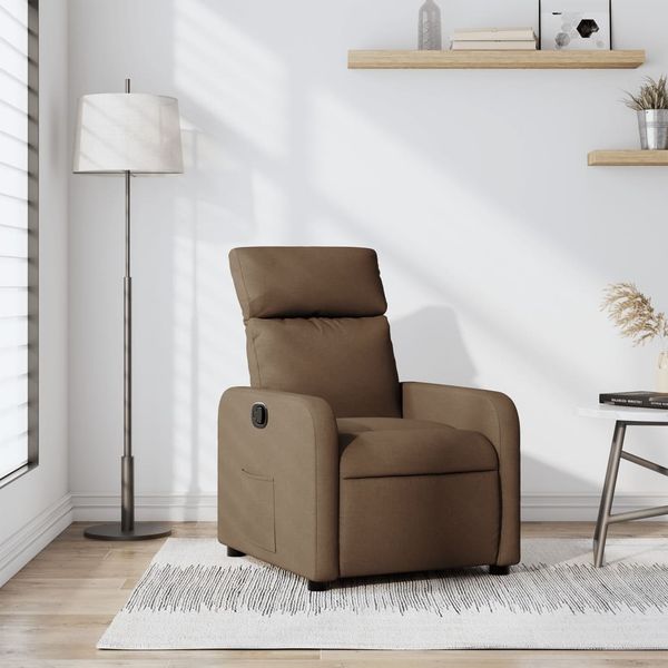 vidaXL Relaxsessel Braun Stoff 374169