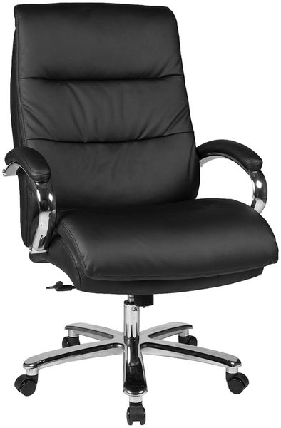 Chefsessel Finnlay / Frederico, Kunstleder, Metall, Netzstoff, Schwarz, 70 x 122 x 70 cm