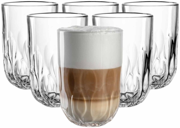 Leonardo GOCCE Latte Macchiato Glas (3) 390 ml 6er Set