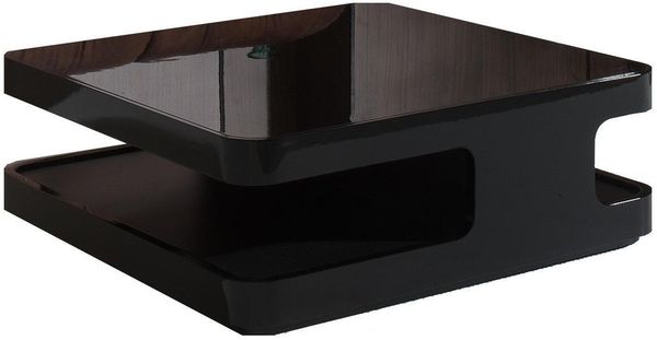 Kaffeetisch Design Couchtisch Holz Glas Tisch Wohnzimmer Couchtische Italien Neu