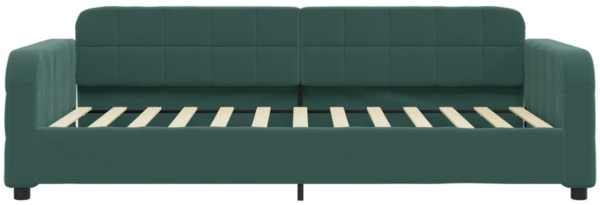 vidaXL Tagesbett mit Matratze Dunkelgrün 90x200 cm Samt 3196907 Bild 3
