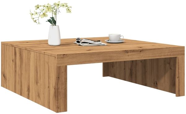vidaXL Couchtisch Artisan-Eiche 100x100x35 cm Holzwerkstoff 856685