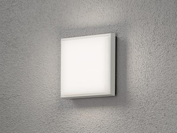 KONSTSMIDE No. 7975-250 Aussenwand- und Deckenleuchte Cesena LED 3000 K weiß eckig