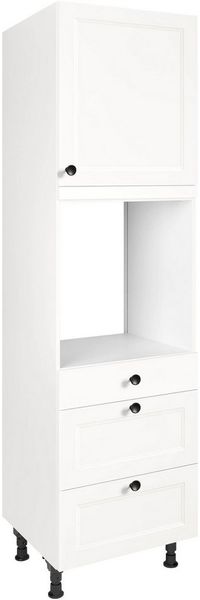 nobilia® Backofenumbauschrank "Cascada", Ausrichtung wählbar, mit Schublade und zwei Auszügen und einer Tür, vormontiert, Breite/Höhe: 60/216,6 cm