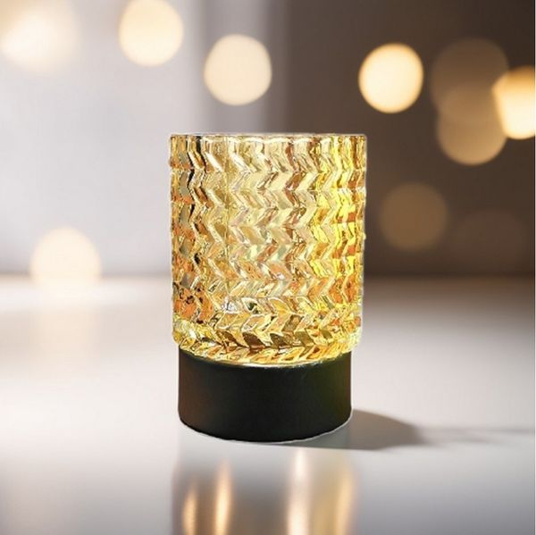 TRANGO LED Tischleuchte, 2017-21C-L Touch LED Tischlampe mit Beige Glasschirm inkl. 5 Watt E14 Leuchtmittel 2700K warmweiß *TOUCH* Nachttischlampe, Fensterbanklampe, Nachttischlampe, warmweiß, warmweiß