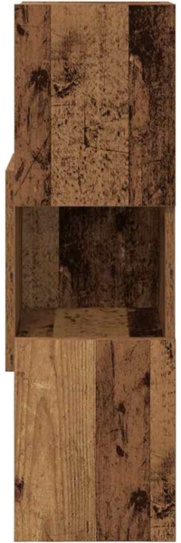 vidaXL Eckschrank Weiß 25,5 x 25 x 80 cm Holzwerkstoff 889819 Bild 4