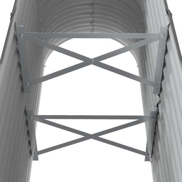 vidaXL Hochbeet Verzinkter Stahl 114x40x68 cm Grau 318889 Bild 5