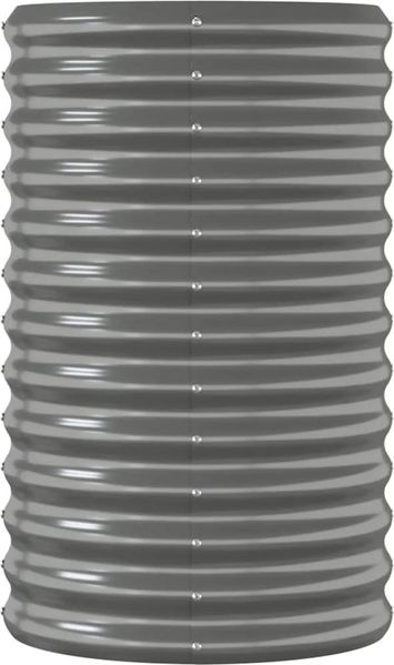 vidaXL Hochbeet Verzinkter Stahl 114x40x68 cm Grau 318889 Bild 4