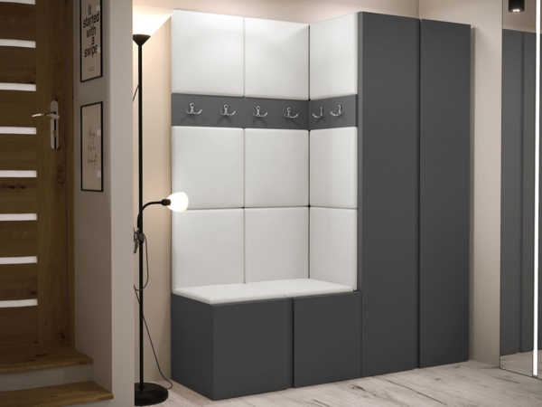 Garderoben-Set Monati III, Graphit, Farbe: Soft 017
