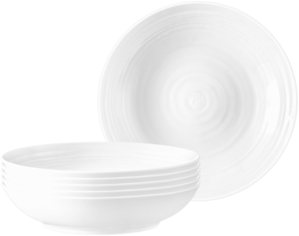 Seltmann Weiden Terra Suppenteller ø 21,2 cm weiß 6er Set