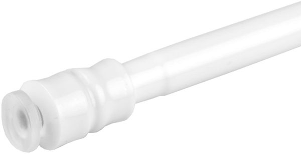 Bestlivings Gardinenstange zum Klemmen ohne Bohren, Klemmstange 40-60 cm, Weiß, Ø 10 mm, für Scheiben- & Bistrogardinen, Teleskopstange mit Schraubtechnik