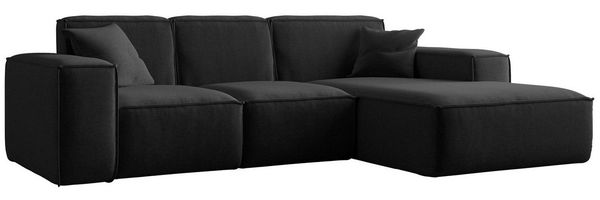 Kaiser Möbel Ecksofa Eckcouch SIENA L-Form, Stoff Poso/Salvador/Maloy/Artico/Velo, Einzelsofa, Bequem, originelles Design, praktisch, viele Farben