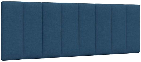 vidaXL Bett mit Matratze "Hanko" Blau 140x190 cm Stoff 3310530 Bild 9
