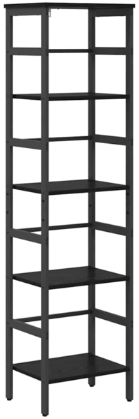 vidaXL Bücherregal Schwarz Eichen-Optik 40 x 29,5 x 149 cm 883910