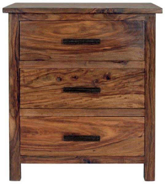 Nachttisch Rami 45x60x40 aus indischem Sheesham-Massivholz Bild 1