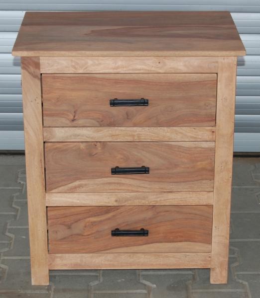 Nachttisch Rami 45x60x40 aus indischem Sheesham-Massivholz Bild 3