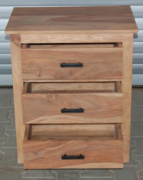 Nachttisch Rami 45x60x40 aus indischem Sheesham-Massivholz Bild 2