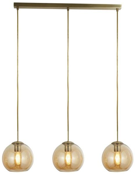 Pendelleuchte, Antik Messing, H 150 cm, Höhenverstellbar