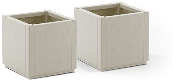 Kreher Pflanzkübel 'Ethica' in strukturierter Optik schmale Version (Farbe/Set wählbar) (2 St)