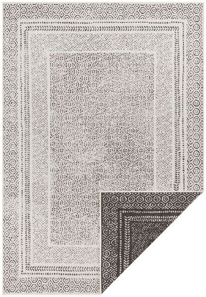 In- & Outdoor Wendeteppich Frame - schwarz - 120x170x0,5cm