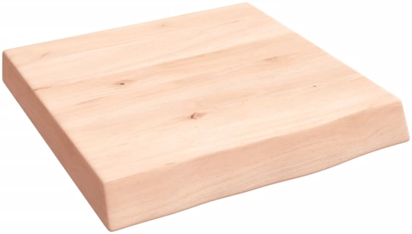 vidaXL Wandregal 40x40x(2-6) cm Massivholz Eiche Unbehandelt 363511