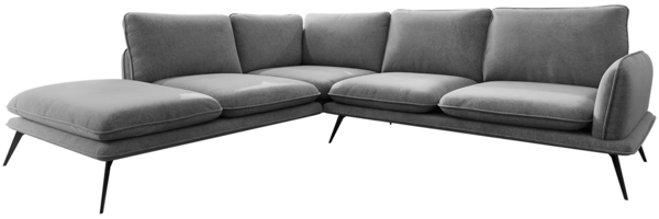 Ecksofa Sanrino (Farbe: Zetta 302, Seite: Links OT-2R)