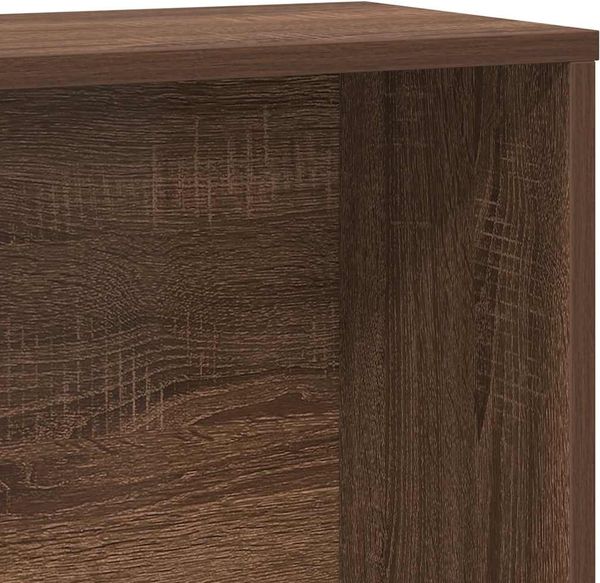 vidaXL Bücherregal Braun Eichen-Optik 60x24x120 cm Holzwerkstoff 860424 Bild 8