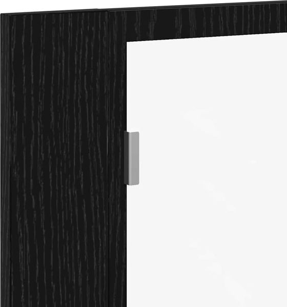 vidaXL Badezimmerspiegelschrank Schwarz Eichen-Optik 60 x 12 x 45 cm 862550 Bild 11