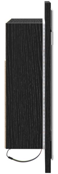vidaXL Badezimmerspiegelschrank Schwarz Eichen-Optik 60 x 12 x 45 cm 862550 Bild 9
